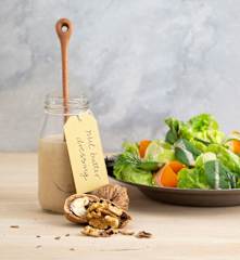 Nut butter dressing