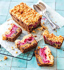 Crumbcake framboise-chocolat