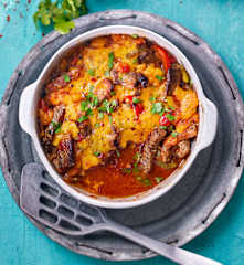 Überbackene Rindfleisch-Fajita
