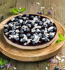 Heidelbeer-Kokos-Törtchen (vegan, glutenfrei)