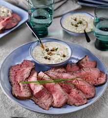 Roastbeef-Aufschnitt mit Sauce Tartare