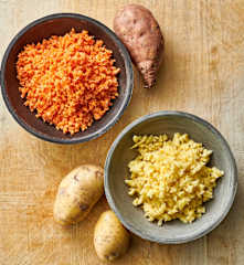 Papa y camote rallado (600-800 g)