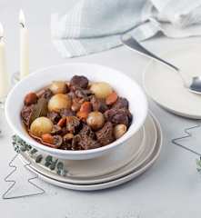 Boeuf bourguignon en cocción lenta
