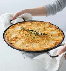 Savoury potato and onion bake