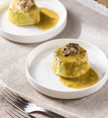 Sformatini di uova e funghi