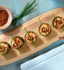 Bicchierini di zucchine con formaggio