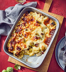 Rosenkohl-Tortellini-Auflauf