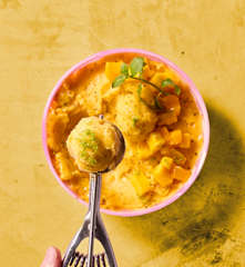 Mango-Drachenfrucht-Sorbet