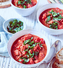 Süßkartoffel-Rhabarber-Curry