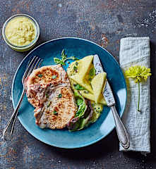 Braciole di maiale con salsa all’ananas