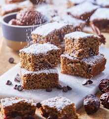 Barra de dátiles y chocolate sin gluten