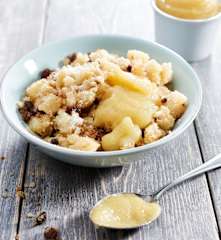 Grießschmarrn mit Apfelmus