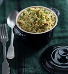 Arroz rápido de amêijoas à bulhão pato