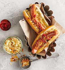 Hotdog vom Grill