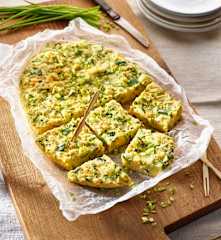 Zucchini-Kräuter-Omelette