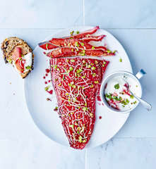 Saumon gravlax à la betterave
