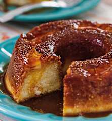 Pudim de tapioca com abacaxi