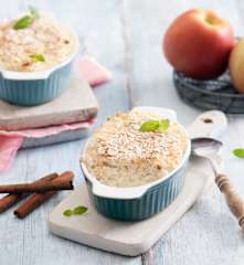 Zapiekany biały ser z jabłkami