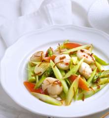 芦笋XO酱炒带子