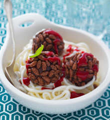 Crème glacée façon spaghetti