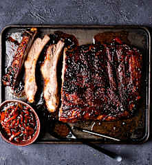 Costillas teriyaki y verduras agridulces (MEATER)