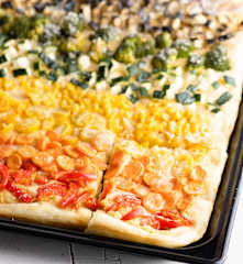 Regenbogen-Fladenbrot