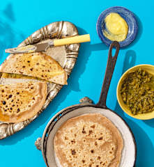 Gefüllte Fenchel-Mangold-Paranthas