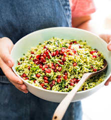 Taboulé de boulgour aux pistaches et à la grenade