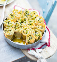 Lasagne roulées courgette-ricotta