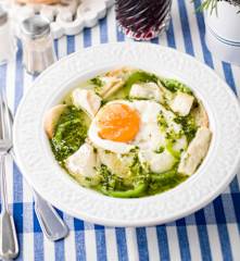 Açorda alentejana de bacalhau