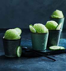 Gurken-Zitronen-Sorbet