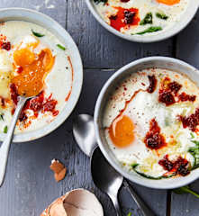 Œuf cocotte aux épinards et au chorizo