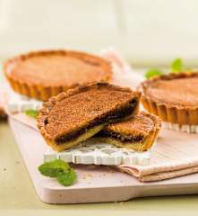 Tartes com creme de amêndoa