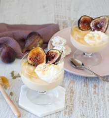 Figs with spiced custard and nougat cream (TM6)