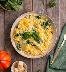 Risotto z dynią i szpinakiem