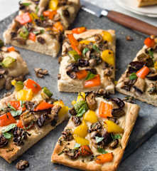 Potato Pizza with Vegetables - Pizza di patate con verdure