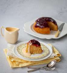 Steamed Raspberry Jam Pudding