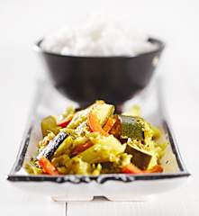 Zeleninové kari s rýží