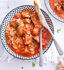 Arni youvetsi (ragoût crétois aux pâtes)