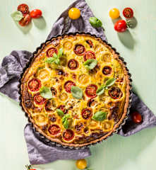 Bunte Paradeiser-Quiche