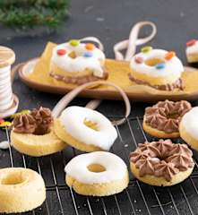 Miniroscones de bizcocho
