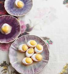 Ovinhos da Páscoa com lemon curd