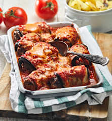 Lilkové rolky plněné mletým masem