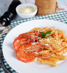 Penne Arrabbiata Udang