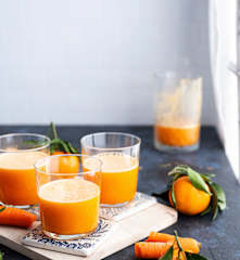 Zumo de mandarina y zanahoria