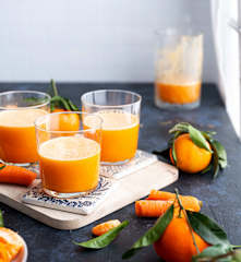 Jus de clémentine et carotte