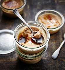 Flan à la farine de châtaigne