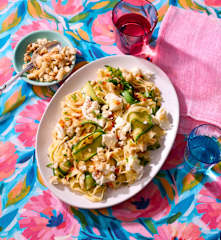 Pikante Zucchini-Tagliatelle