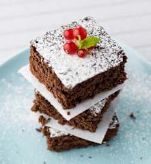 Brownie de chocolate e cenoura