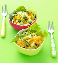 Salade vitaminée pomme-mimolette